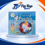 Cinderella 4-in-1 Jigsaw Puzzle Box for Kids